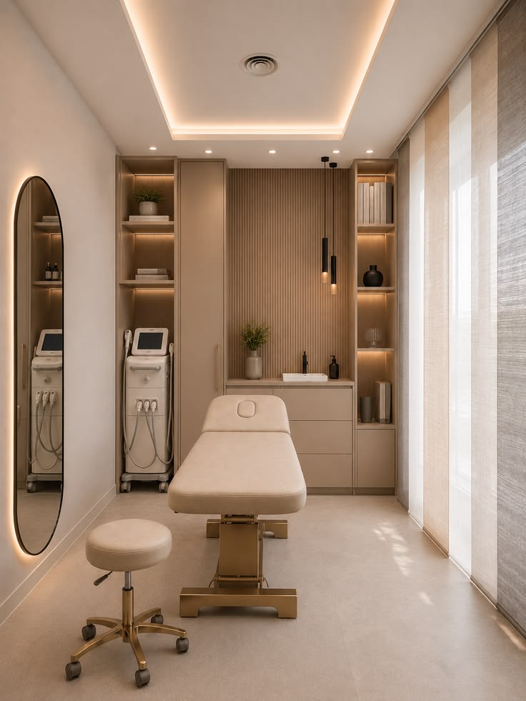 Cabine de soin du cabinet privé ND Care à Uccle